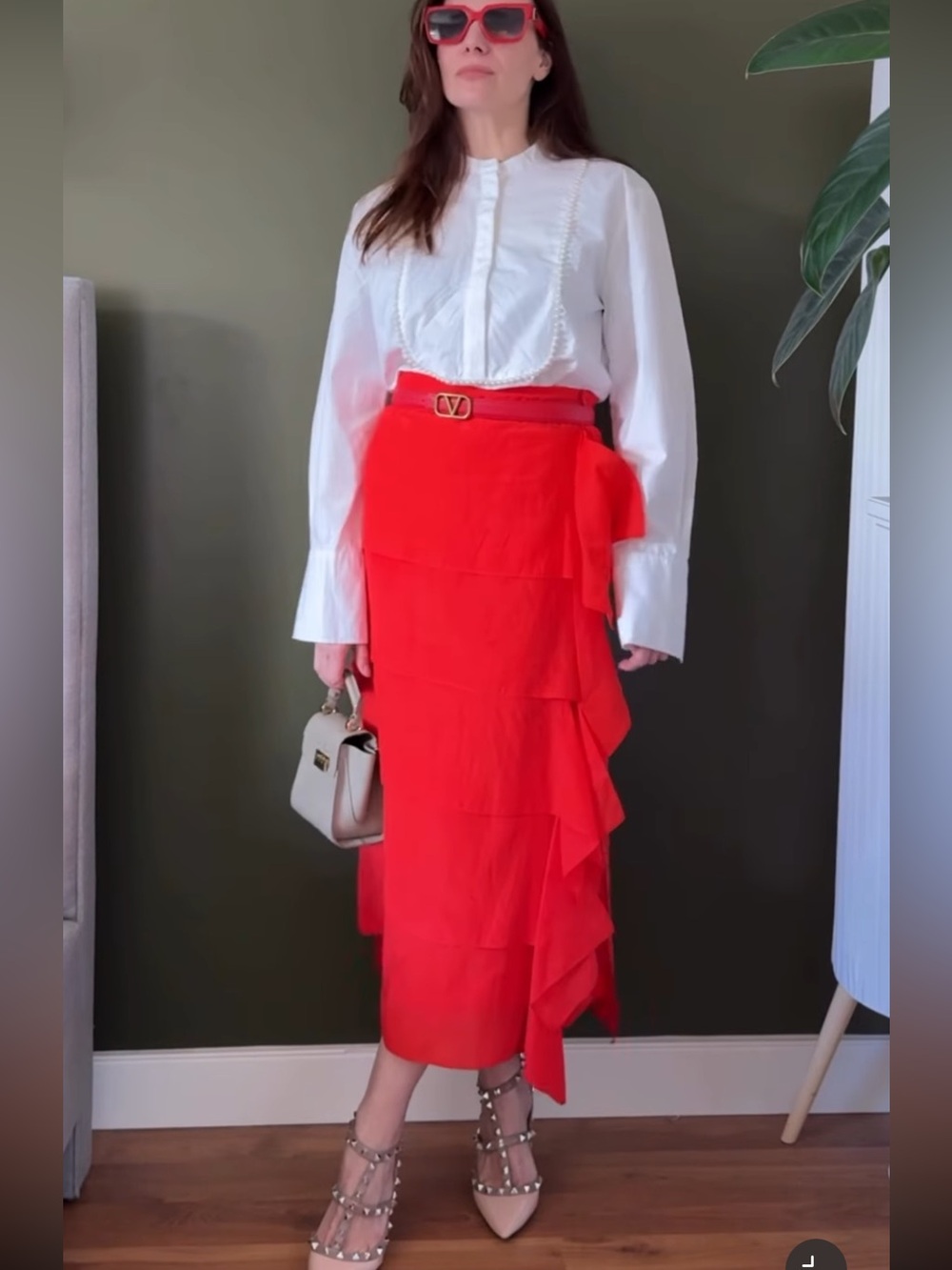 ZARA RUFFLE SKIRT - Picture 2 of 15